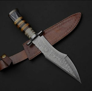 Couteau de chasse Bowie en acier inoxydable de haute qualité, nouvelle mode, bord dentelé, poignée à forte adhérence, garantie 3 ans, personnalisable OEM - Product Image 5