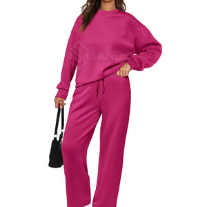 Trajes de sudor de mujer de calidad superior de Venta caliente Trajes de sudor hechos de poliéster de algodón ajustados para mujer - Product Image 4