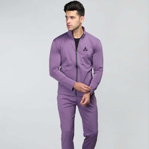 Survêtement athlétique à fermeture éclair pour homme-Tissu de haute qualité et coupe confortable-Parfait pour les vêtements de sport décontractés pour homme OEM - Product Image 6