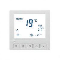 Termostato Digital Programable WIFI RS485 para Ventiloconvector Cuadrado AC819F, 220V, Diseño Moderno, PC+ABS Ignífugo, para Viviendas y Apartamentos