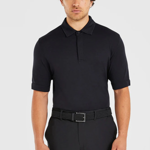 เสื้อโปโลผ้าฝ้าย100% สำหรับผู้ชายปักโลโก้ OEM 12สีแบบเรียบ - Product Image 4