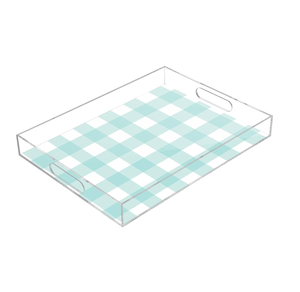 Plateau de service en acrylique d'excellente conception imprimée Plateau imprimé transparent en acrylique personnalisé avec poignée - Product Image 1