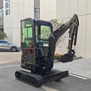 Mini-excavatrice avec cabine, rotation à 360 degrés, petite pelle, capacité de la benne de 0,12 m³, moteur de 110 kW - Product Image 4