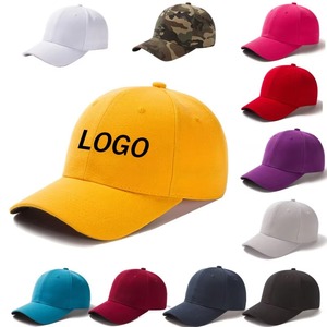 Casquette de baseball à 6 panneaux avec logo personnalisé, unisexe, en sergé de coton, couleur unie, ajustée, pour un usage décontracté, toutes saisons, taille adulte 58-60 cm - Product Image 1