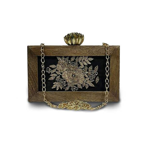 Bolso de Mano Bordado, Bolso de Mano de Madera, Bolso de Mano Bordado a Mano Estilo Antiguo para Novia a Precio Económico - Product Image 6