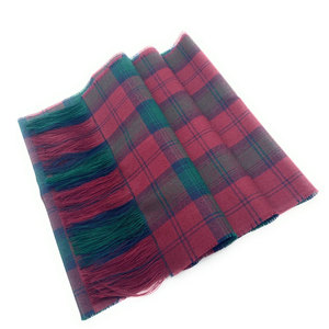 Écharpe en tartan de fleur d'Écosse en pure laine pleine grandeur pour dames magnifiquement fabriquée écharpes en tartan de laine pure à vendre OEM Serviced - Product Image 5