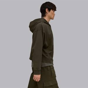 Sweat à capuche zippé Boxy Fit-Doux et confortable, parfait pour les tenues décontractées, les activités de plein air et les vêtements décontractés - Product Image 2