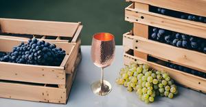 Handcrafted Premium Copper Wine Goblets Royal Chalice Flutes Pure Copper Beer Glasses Hammered Finish for Champagne Cup - Product Image 2