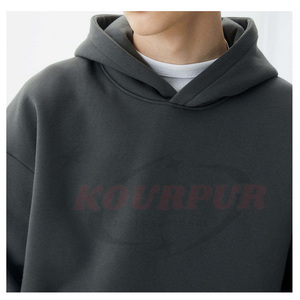 Sweat à capuche d'hiver pour homme, coupe classique, en polaire respirant et à séchage rapide, polyester/coton, personnalisable - Product Image 5