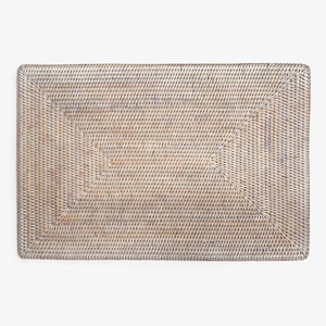 Handwoven Rectangular <b>Rattan</b> Charger Plates Boho <b>Rattan</b> <b>Placemat</b> OEM Accepted <b>Placemat</b> Wicker Charger Plate From Vietnam - Product Image 1