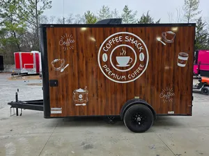 รถพ่วงขายอาหารธีมกาแฟขนาด 7' x 12' ใหม่ พร้อมอุปกรณ์ครบครัน พร้อมใช้งานทันที - Product Image 3