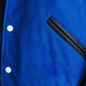 Vente en gros de patchs en chenille Veste en cuir véritable à manches longues personnalisée Letterman Fashion Fashion Baseball Veste d'hiver pour garçons - Product Image 6