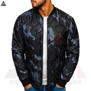 All Colors Available Customized Men's Shiny <b>Canvas</b> Sublimation Bomber Jacket OEM Service Front Windproof Winter High Quality - Product Image 5