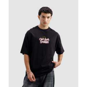 T-shirt 100% Coton « Can't Rush Greatness » en Jersey Compressé Tissu Gaufré Teint en Pièce Sérigraphie Léger - Product Image 1