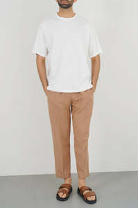 T-shirts 100% coton épais pour hommes OEM Classic Crew Neck Short Sleeve Blank Tops Sérigraphie Personnalisée - Product Image 4