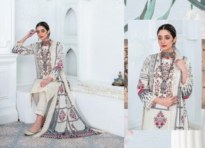 Meilleures ventes de costumes de pelouse Jacquard 100% de créateur pakistanais en gros, plus les options de taille disponibles - Product Image 2