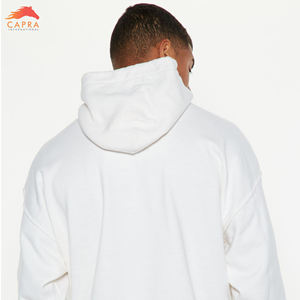 Vente en gros de sweats à capuche pour hommes usine tissu épais épais 320gsm 100% coton sweat à capuche brodé de logo personnalisé pour hommes - Product Image 4