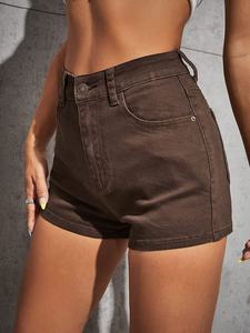 Custom Summer Zipper Fly Lady Casual Denim Ripped <b>Shorts</b> Women <b>Short</b> Jeans Knee Length <b>Shorts</b> Jeans Women - Product Image 4