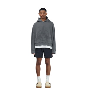 เสื้อจัมเปอร์ผ้าฝ้าย100% มีฮู้ดสำหรับผู้ชายเสื้อสเวตเตอร์แบบสวมหัวมีฮู้ดแขนยาวคอเสื้อลูกเรือออกแบบโลโก้ได้ตามต้องการ - Product Image 6