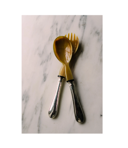 Bols à salade en corne de buffle avec serveur Vaisselle de restaurant Vaisselle élégante Pièce maîtresse Bols décoratifs - Product Image 5