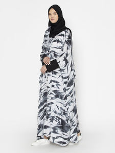 Nouveau Naqab à manches longues personnalisé à la mode pour femmes Burqa Style ethnique Hijab traditionnel islamique robes de mode Dubai Abaya - Product Image 6