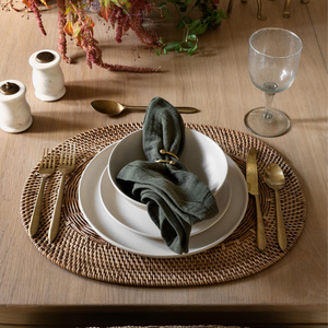 Superventas, Mantel Individual de mesa tejido de ratán ovalado artesanal, placa de cargador de mimbre hecha a mano rústica para restaurante, Hotel, compra a granel - Product Image 3