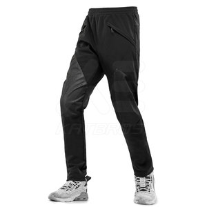 Men's Black Breathable Seamless Fusing Quick Dry <b>Cycling</b> Pants Long Length 100% Cotton Regular Fit Running Wear - Product Image 1