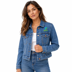 Veste en jean premium pour femme, vêtement décontracté, veste en jean pour femme avec tissu en denim de coton durable, coupe confortable, boutons classiques - Product Image 1