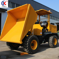 Dump Truck Roda 3 Ton CE EPA/EURO5, Mesin Unggulan, Bucket Artikulasi, Mini Loader Depan, Pompa Huade, Kapasitas Bucket 1,5m, Bearing