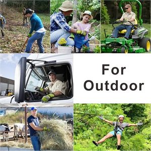 Gant de travail en peau de chèvre pour hommes et femmes Gants de sécurité en cuir léger pour la construction, le jardinage et le travail en plein air - Product Image 6