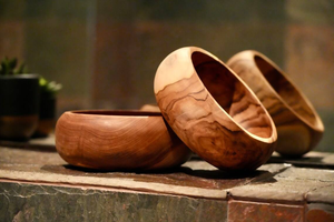 Bol en bois poli fait à la main, écologique, Simoom, artisanat, service de soupe, vente en gros, fabricant, Saniya Handicrafts - Product Image 4