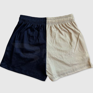 Pantalones cortos de malla de diseño único para hombre al por mayor, estilo callejero, patrón sólido, ropa de entrenamiento de cintura media, precio bajo - Product Image 3