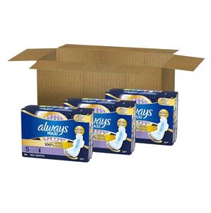 Serviettes de nuit Always Maxi avec ailes, taille 5, extra lourdes pour la nuit, non parfumées, 72 pièces - Product Image 4