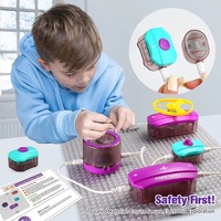 Kit de circuits électriques électroniques pour expériences scientifiques, blocs de technologie, jeux éducatifs STEM pour enfants