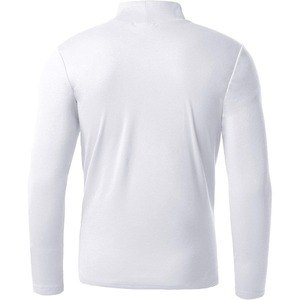 Vêtements d'hiver pour hommes avec logo personnalisé chemise à col haut coupe ajustée t-shirt vierge à manches longues et col roulé uni - Product Image 3