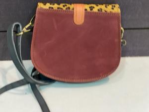 New Style Recycled Leather Stubby Color Sling Bag High Quality <b>Animal</b> Print <b>Fur</b> Leather Handbag Multi Colour Women Shoulder Bag - Product Image 5