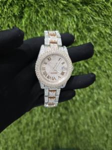 Montres mécaniques pour hommes de luxe personnalisées certifiées GRA, serties de diamants, style hip-hop, affichage analogique, édition limitée moderne - Product Image 2