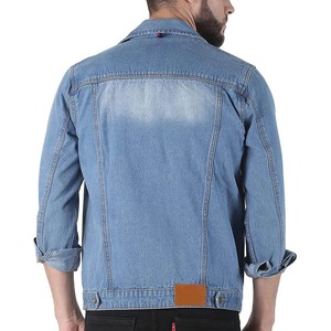 Vente de gros Vestes en jean Streetwear Veste en jean style simple pour homme Veste en jean vintage décontractée pour homme - Product Image 6