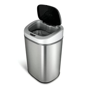 Nine Stars 21.1 Gallon Trash Can, Motion Sensor Touchless Kitchen Trash Can, Stainless Steel