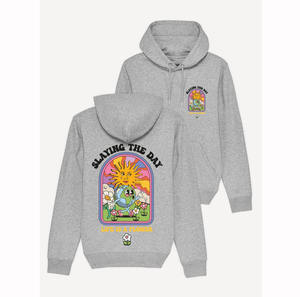 Shorts en coton personnalisés gris chiné brodés, teint uni, perlés, pour l'hiver – Slaying the Day - Product Image 1