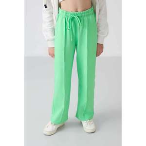Pantalones Deportivos TommyLife para Niñas de 7 a 15 Años, Corte Ancho, Mezcla de Algodón, Color Gris Jaspeado - Product Image 3