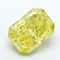 Diamant de laboratoire luxueux, couleur jaune vif fantaisie, taille excellente, certifié IGI, pierre lâche, haute brillance, pour usage en joaillerie.