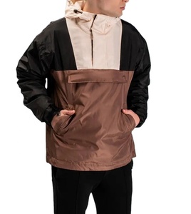 Chaqueta deportiva para correr con cremallera OEM de alta calidad y logotipo personalizado para hombre, chaqueta impermeable transpirable con capucha de poliéster 100% para hombre - Product Image 1