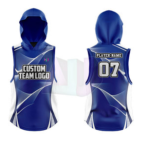 Durable 100% Polyester Sports Wear 7v7 <b>Compression</b> Uniform Set with Hood Quick Dry for Training Long Lasting Use - Product Image 3