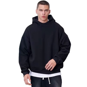 Alta calidad Hip Hop Streetwear Fleece 80/20 French Terry Pullover Sudadera con capucha Personalizada Hombres Grueso Peso pesado Sudadera con capucha pesada - Product Image 1