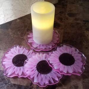 DESIGN UNIQUE RAPIDE COASTER EN RÉSINE DE BOIS ÉPOXY pour Café Thé Boisson En Bois Personnaliser Carré Rond Tasse À Thé - Product Image 4