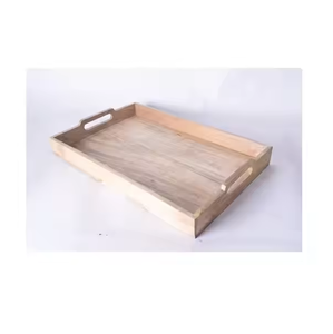 Venta caliente bandeja de madera para servir comida rápida plato cocina Hollowware servir bandejas de exhibición de madera buena calidad por decoración IMPEX - Product Image 5