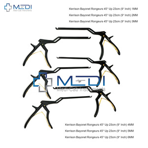Juego de instrumentos ortopédicos alemanes de acero con bayoneta Kerrison, pinzas manuales para columna vertebral, 6 uds. - Product Image 4