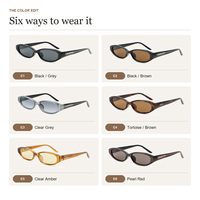 Lunettes de soleil œil de chat personnalisables PC+CP, verres UV400, style rétro, logo personnalisé pour hommes et femmes, idéales pour l'extérieur