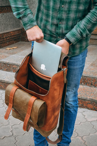 Elegante Mochila De Cuero Vintage para mujer, moda para damas jóvenes, cierre de cremallera de Inglaterra, mochila impermeable portátil para niñas - Product Image 6